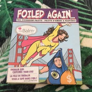 Used The Balm Cosmetics eyeshadow palette.